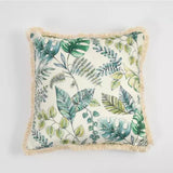 Leaf Printed Velvet Cushion Cover (set of 2) - Decor Things