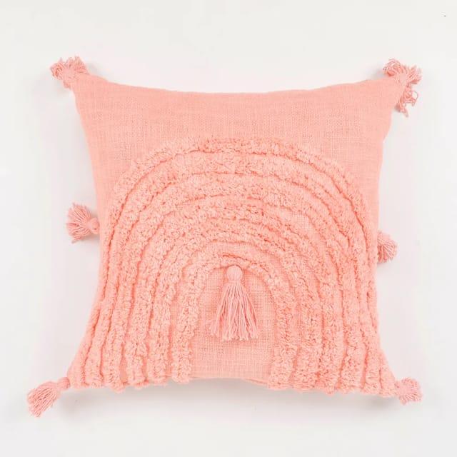 Pink Tufted cushion cover - Decor Things