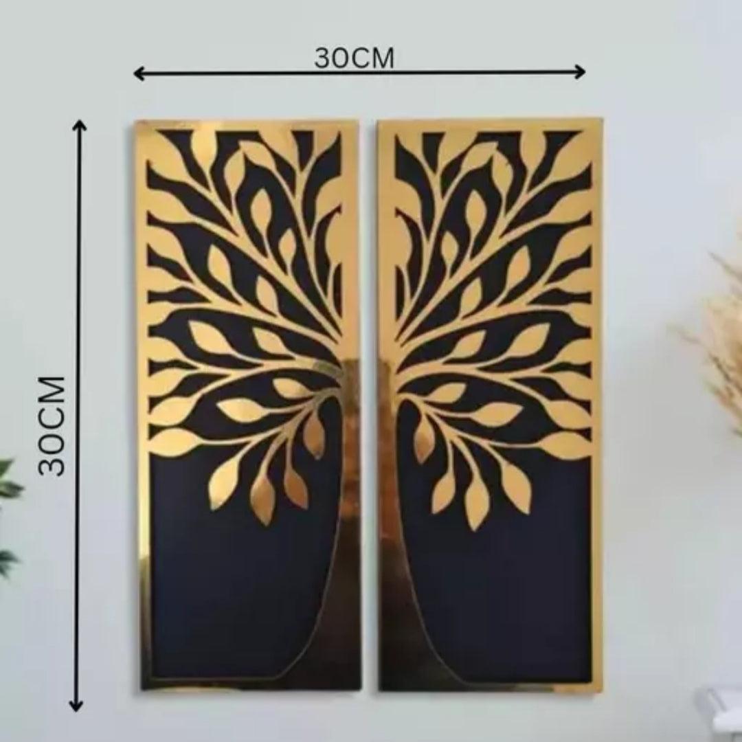 Golden tree wall decor (Dark) - Decor Things