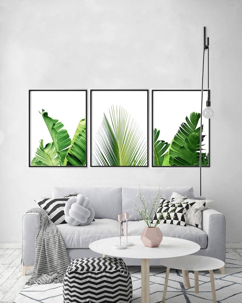 Sage green wall art set of 3 - Decor Things