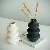 B & W spiral vase set of 2 - Decor Things