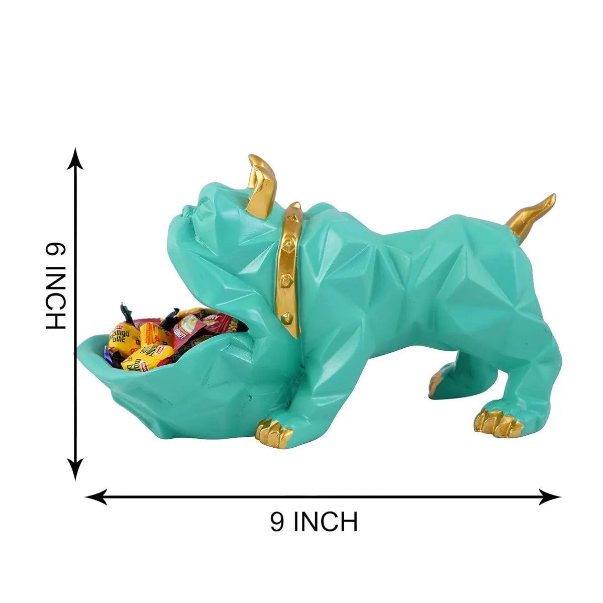 Bulldog Storage sculpture (Skyblue) - Decor Things