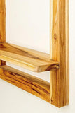 Wooden Rectangle Wall Shelf - Decor Things