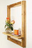 Wooden Rectangle Wall Shelf - Decor Things